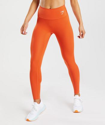 Dámské Legíny Gymshark Tréninková Červené | CZ 4098AHK